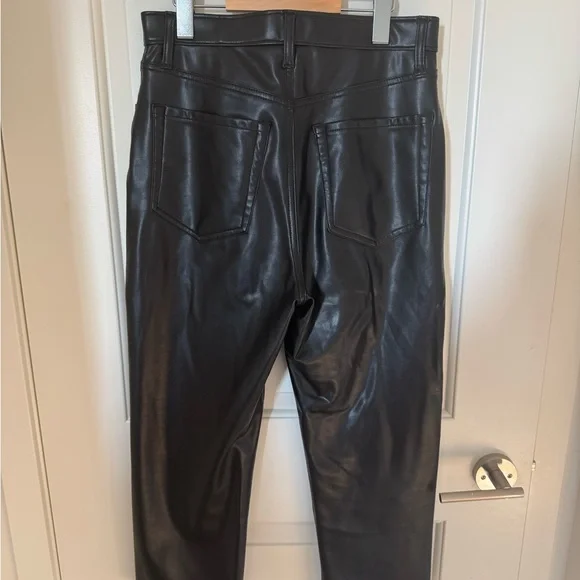 Abercrombie & Fitch Ultra High Rise Ankle Straight Faux Leather Pants (8 XS) - Picture 3 of 3